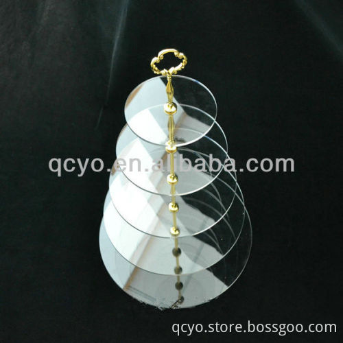 QCY-Z-F014 factory directly sale elegant acrylic cake display shelf